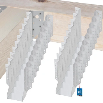 Cârlig pentru grinzi din lemn tâmplărie căpriori 100x200 mm set de 25 buc.