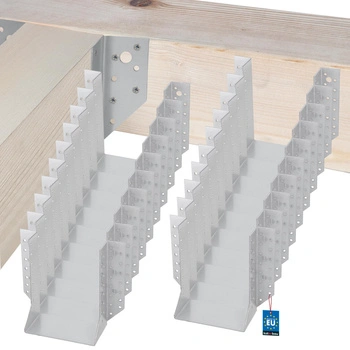 Cârlig pentru grinzi din lemn tâmplărie căpriori 140x180 mm set de 25 buc.