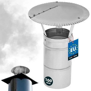 Copertină de fum pentru țeavă galvanizată ø100