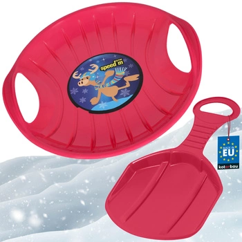 Sănii măr disc pentru alunecat roz set 2 buc.