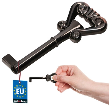 Cheie mobilier bar universală decorativă retro neagră 7 cm