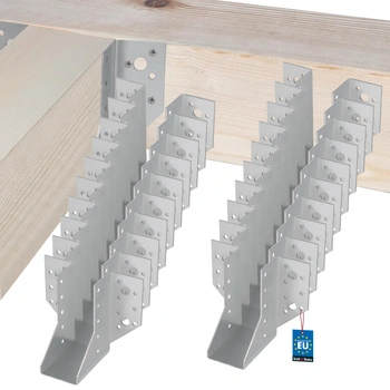 Cârlig pentru grinzi din lemn tâmplărie căpriori 45x108 mm set de 25 buc.