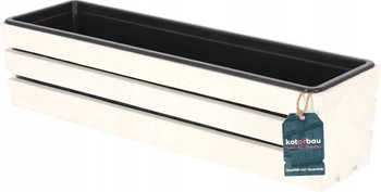 Cutie de balcon cutie de lemn terasă flori 60 cm inserție