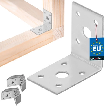 Colțar dulgheresc inoxidabil galvanizat 50x50x35 mm set de 25 buc.