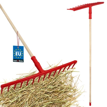 Greblă universală pentru fân cu coadă din lemn 1,5 m