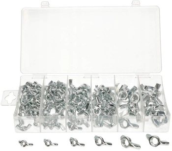 Set de piulițe cu aripi metrice de 150 bucăți m4-m10