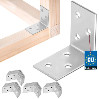 Colțar dulgheresc inoxidabil galvanizat 40x40x25 mm set de 50 buc.