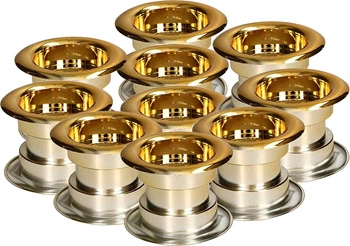 Mufă pentru ușă mufă de ventilație - 10 buc - Culoare aurie