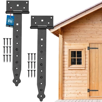 Balama arbour gazebo negru 300 mm set de 2 buc.
