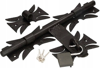 Garaj poartă bolț de poartă forjat 320 mm cu lacăt pentru ușă de poartă wicket ușă