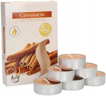Set de lumânări tealight încălzitoare de lumânări parfumate refill scorțișoară - 6 buc.