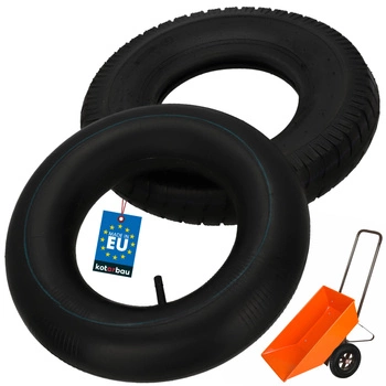 Anvelopă cu cameră interioară pentru cărucior roabe 8 pereți 41 cm