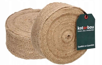 Panglică iută 6 cm rolă 20 m set de 2 buc.