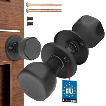 Butonul de rotire pentru ușa porții negru