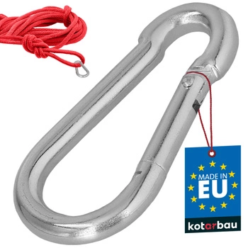 Carabină pentru pompieri leagăn frânghie hamac metalică 70 mm