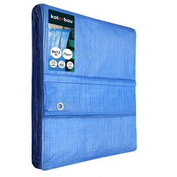 Prelată protectoare rezistentă groasă universală albastră 75 g/m2 8x12 m