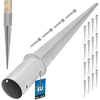 Bază de stâlp cu ciocan în suport de ancorare fi 80 - 16 buc.