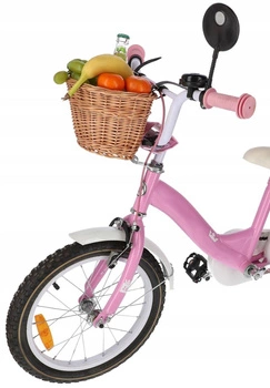 Mini coș de răchită pentru ghidonul bicicletei