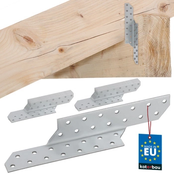 Conector pentru căpriori racord dreapta 210x35 mm set de 12 buc.