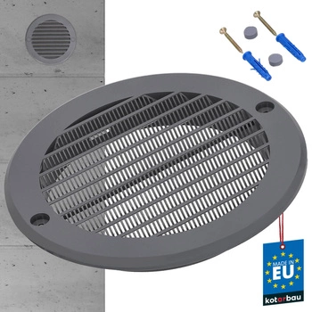 Grilă de ventilație cu ochiuri rotunde 125 mm