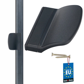 Balcon apuca feroviar antracit 70x55 mm