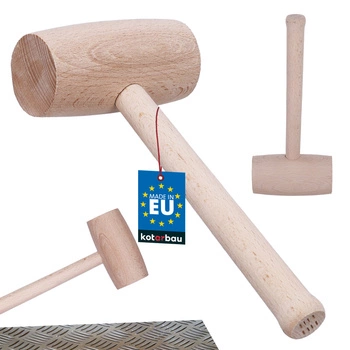 Ciocan de tinichigiu din lemn pentru îndreptarea tablei de metal fi 57 mm