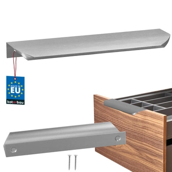 Mâner mobilier aluminiu argintiu 160/180 mm