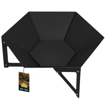 Șemineu de grădină hexagonal din oțel 64x56 cm