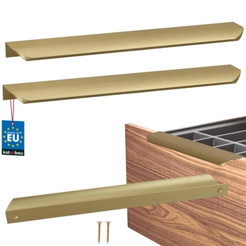 Mâner mobilier aluminiu auriu mat 256/276 mm set de 2 buc.