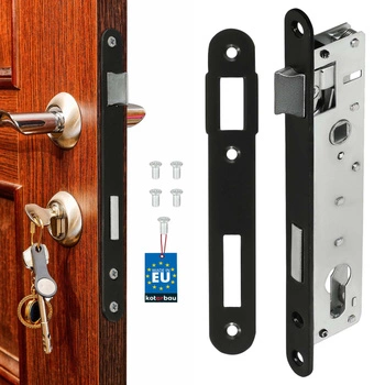 Încuietoare încastrată îngustă pentru uși stânga dreapta 90/22