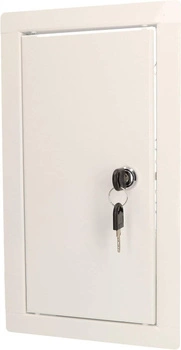 Ușă de inspecție din oțel chei albe 30x15 cm