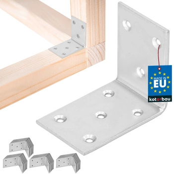 Colțar dulgheresc inoxidabil galvanizat 55x45x35 mm set de 50 buc.