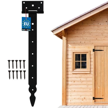 Balamale de foișor t pentru uși de foișor negru 400 mm