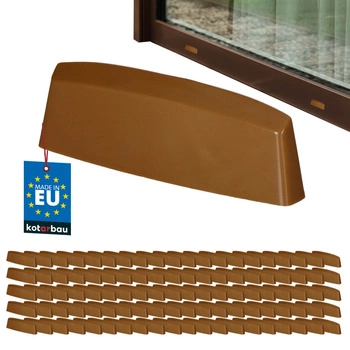 Capac de drenaj pentru ferestre PVC stejar 36 mm set de 100 buc.