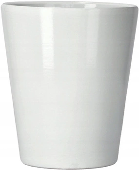 Ghiveci de flori din ceramică 12 cm alb