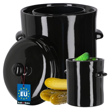 Vas etanș cu capac pentru varză murată 10 l