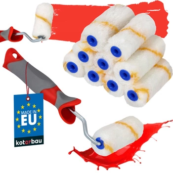 Role de vopsea cu fir auriu 7 cm de rezervă - 10 buc.