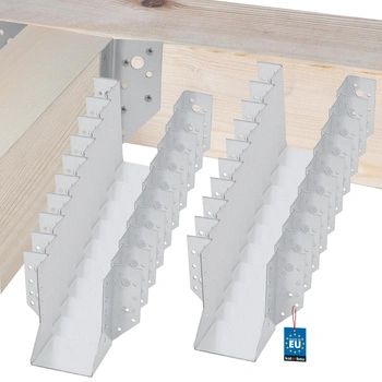 Cârlig pentru grinzi din lemn tâmplărie căpriori 80x120 mm set de 25 buc.