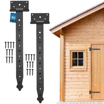 Balama arbour gazebo negru 400 mm set de 2 buc.