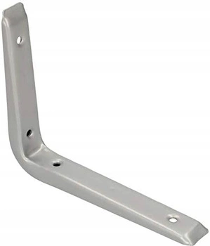 Colțar suport raft regali sub raft 120x150 mm - Culoare argintiu