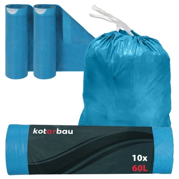 Saci de deșeuri cu panglică universal 60 l set de 2 buc.