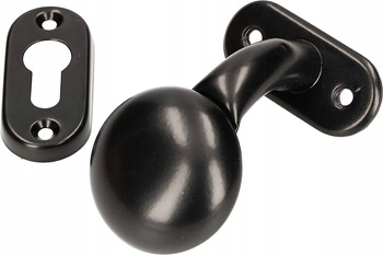 Mânerul ușii mâner de cheie negru