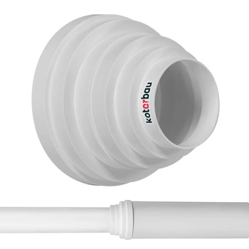 Reductor rotund centric alb cuplaj de țeavă albă 80-160 mm