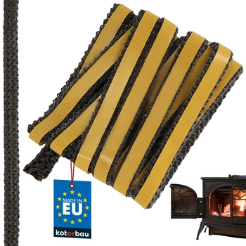 Bandă autoadezivă pentru etanșarea șemineului și sobei 14x3 mm 2,5 m