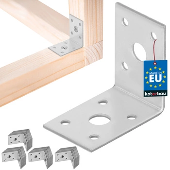 Colțar dulgheresc inoxidabil galvanizat 50x50x35 mm set de 50 buc.