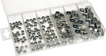 Set de piulițe metrice m4-m12 inox 146 buc.