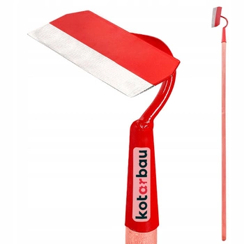 Sapă de grădină dreptunghiulară pentru săpat roșu 185