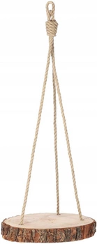 Agățat pat de flori macrameu macramé lemn disc 240