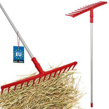 Greblă universală pentru fân cu coadă din aluminiu 1,3 m