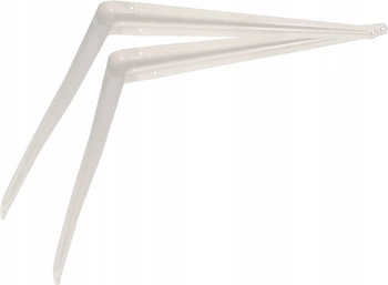 Cot pentru raft susținere 45x40 cm 2 buc. - Culoare albă